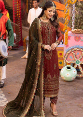 Mehroon & Mehdi  Embroided Suits 3PCS