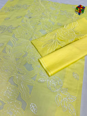 Luxury Embroidered Yellow  Lawn 2PCS Suit
