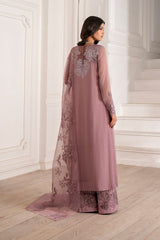 Premium  Pink  Embroidered 3PCS Suit