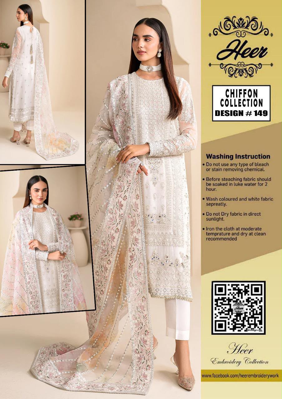 Luxury Skin Embroided 3pcs suit