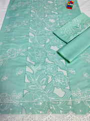 Luxury Embroidered Mint Green Lawn 2PCS Suit