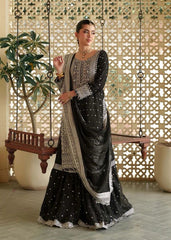 Premium Black Silver Embroidered Lawn 3PCS Suit