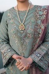 Luxury Dark  Pista Embroided Suits 3PCS