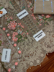 Luxury Skin Embroidered Lawn 3PCS Suit