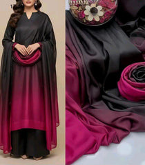 Multi Plain Printed Suits 3PCS