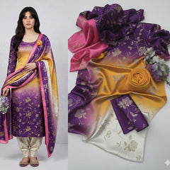 Multi Fade Design Printed Suits  3PCS