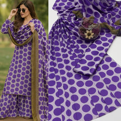 Multi Dotted Printed Suits  3PCS