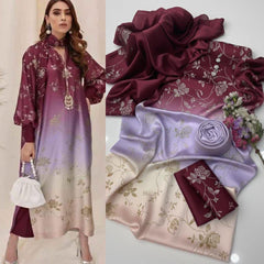 Mixed Colour Printed Suits  3PCS