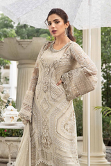 Premium White  Embroidered  3PCS Suit