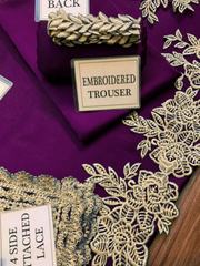 Luxury  Embroidered Lawn 3PCS Suit
