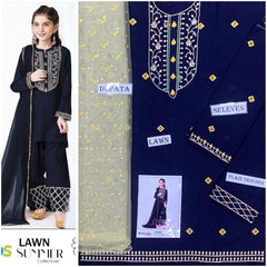 Navy Blue Lawn Kids  – 3 Piece Suit