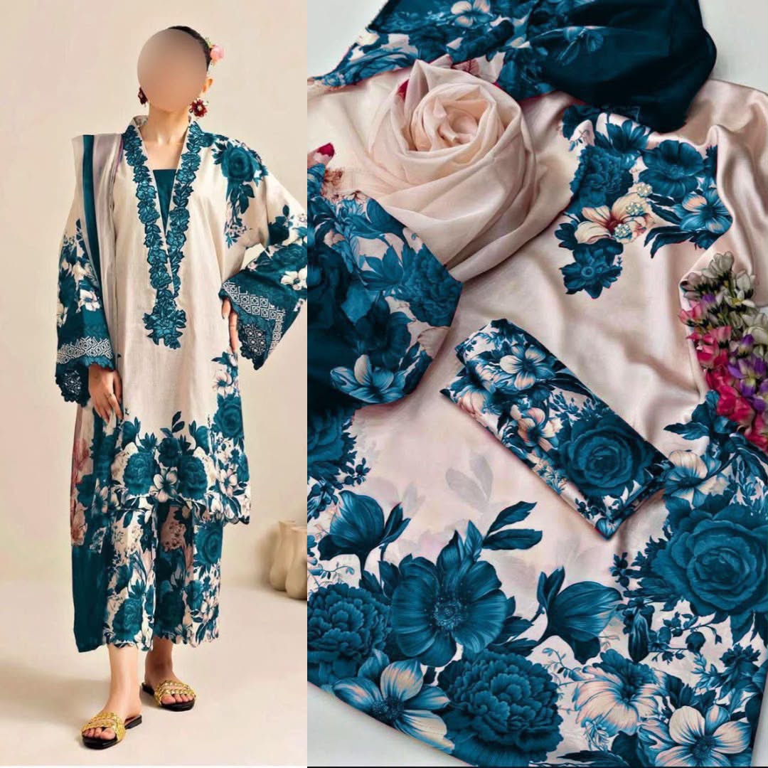 Zinc & Cream  Printed Suits  3PCS