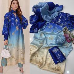 Multi Fade Design Printed Suits  3PCS