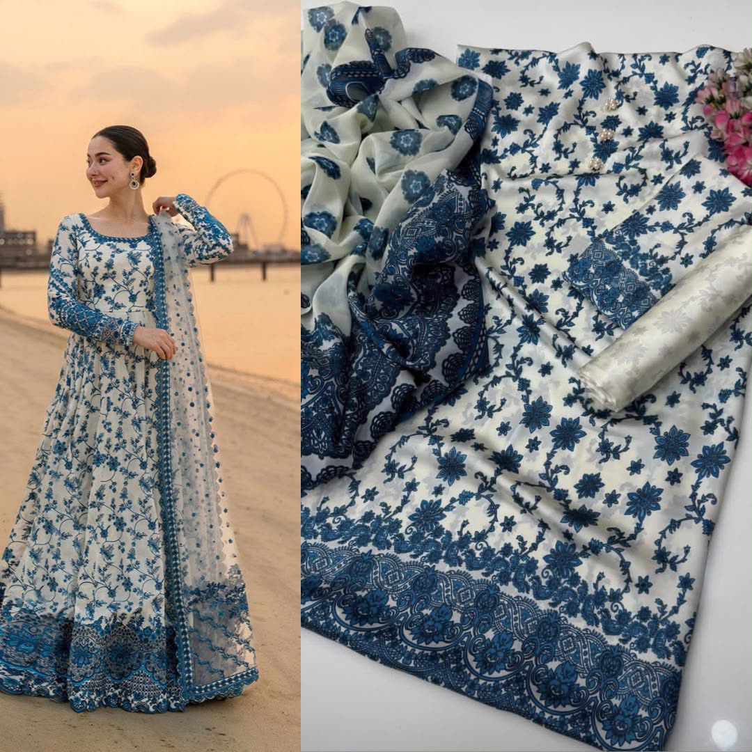 Zinc Flower  Design Printed Suits  3PCS