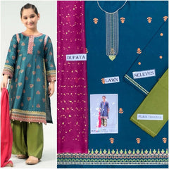 Zinc & Pink Lawn Kids  – 3 Piece Suit