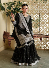 Premium Black Silver Embroidered Lawn 3PCS Suit