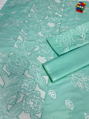 Luxury Embroidered Mint Green Lawn 2PCS Suit