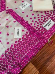 Luxury Pink Dotted   Embroidered Lawn 3PCS Suit