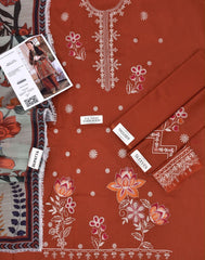 Embroidered Mustard  Lawn 3PCS Suit