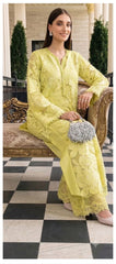 Luxury Embroidered Yellow  Lawn 2PCS Suit