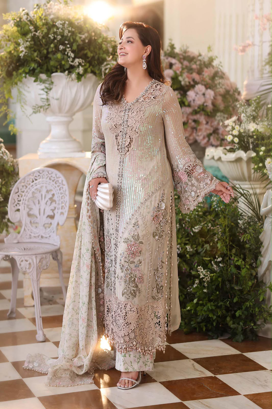 Luxury Skin Embroidered Lawn 3PCS Suit
