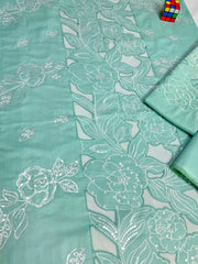 Luxury Embroidered Mint Green Lawn 2PCS Suit