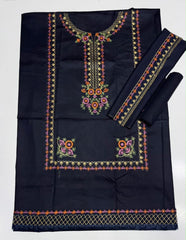 Embroidered Multi Blue Lawn 2PCS Suit